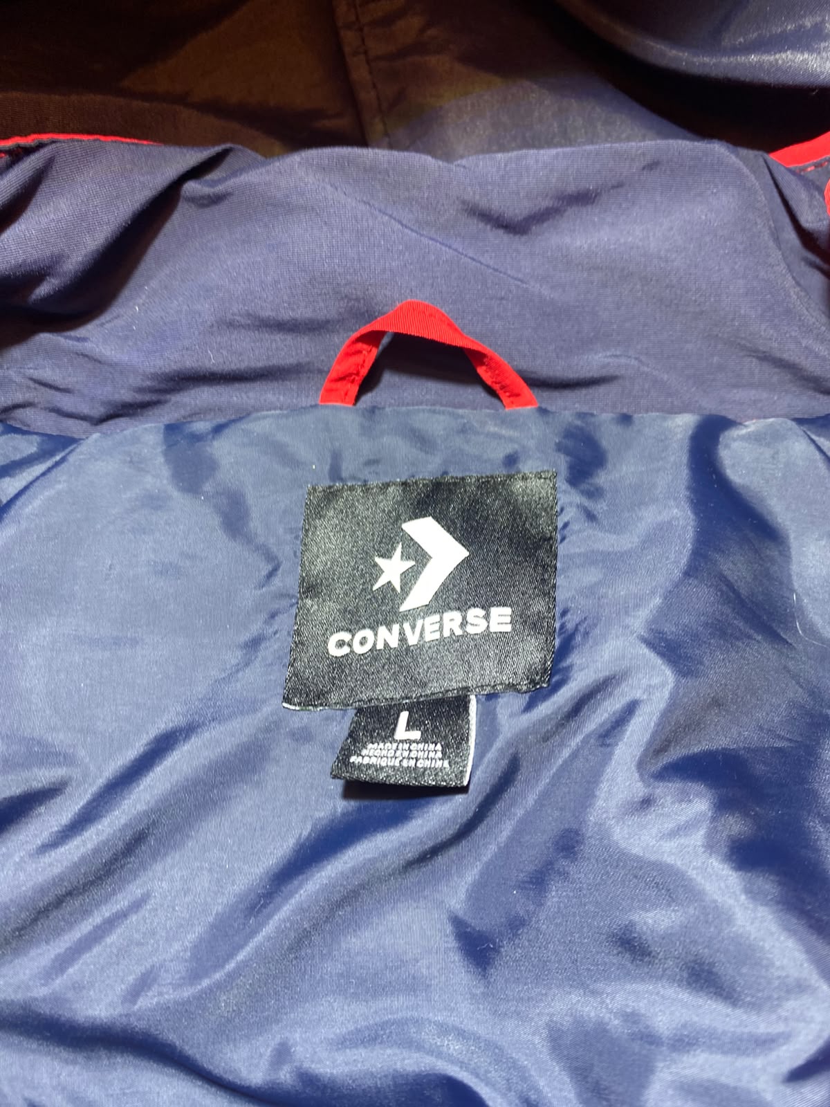 Converse Colorblock Jacket - Etiqueta interior talla L Made in China
