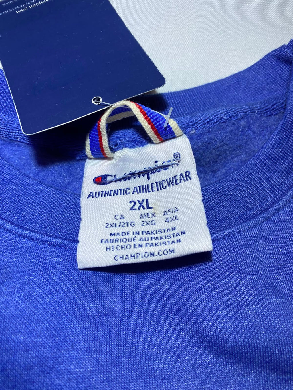 Champion Blue Crewneck - etiqueta talla 2XL
