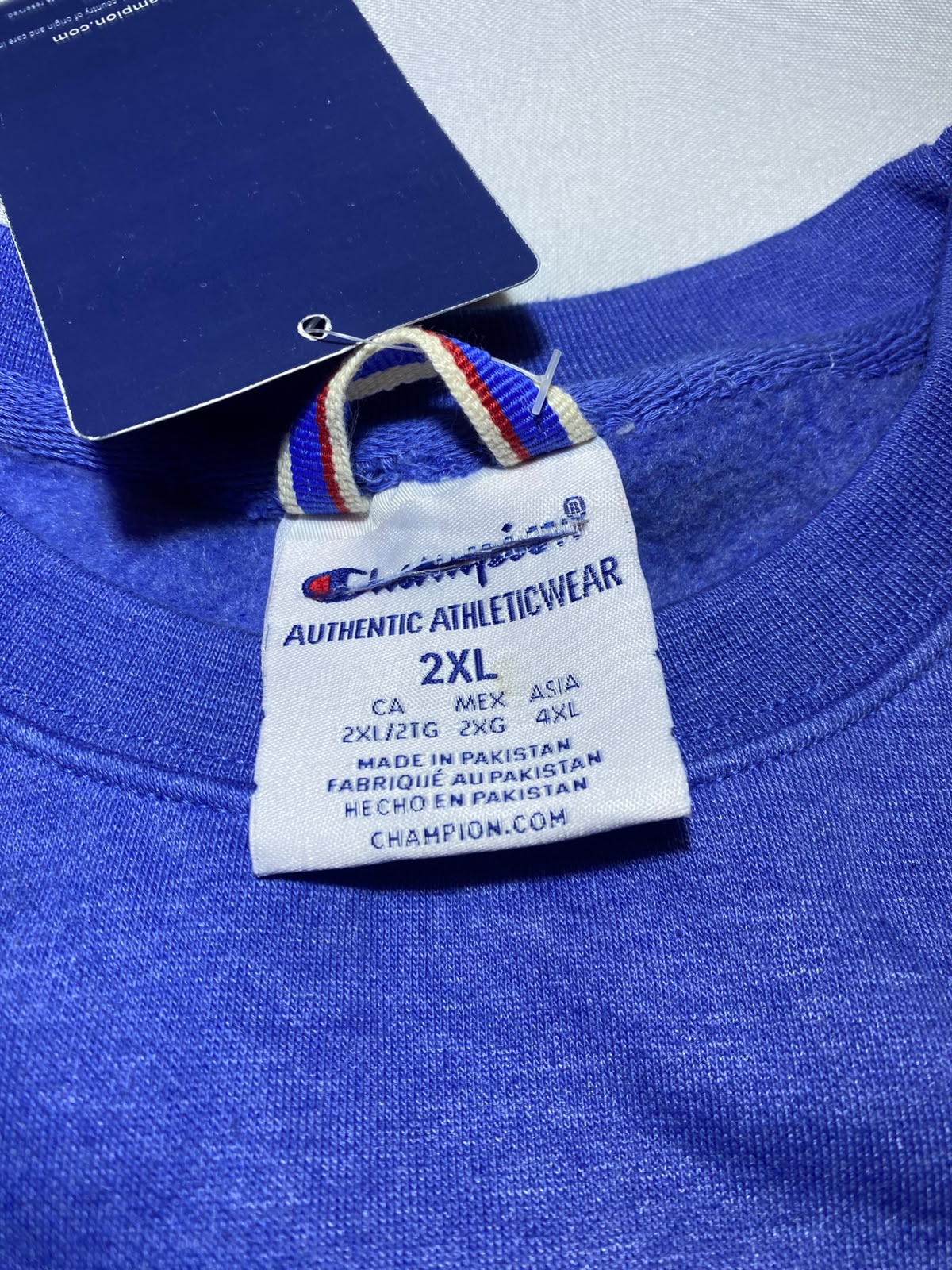 Champion Blue Crewneck - etiqueta talla 2XL