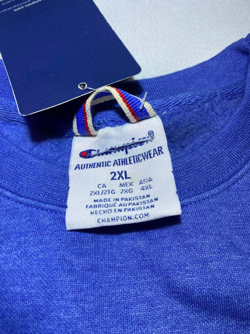 Champion Blue Crewneck - etiqueta talla 2XL