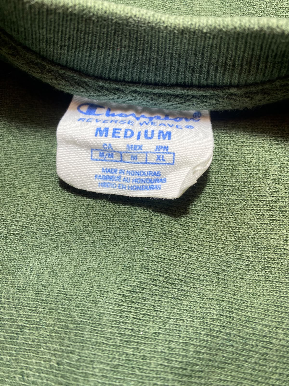 Champion Green Crewneck - etiqueta talla M Reverse Weave