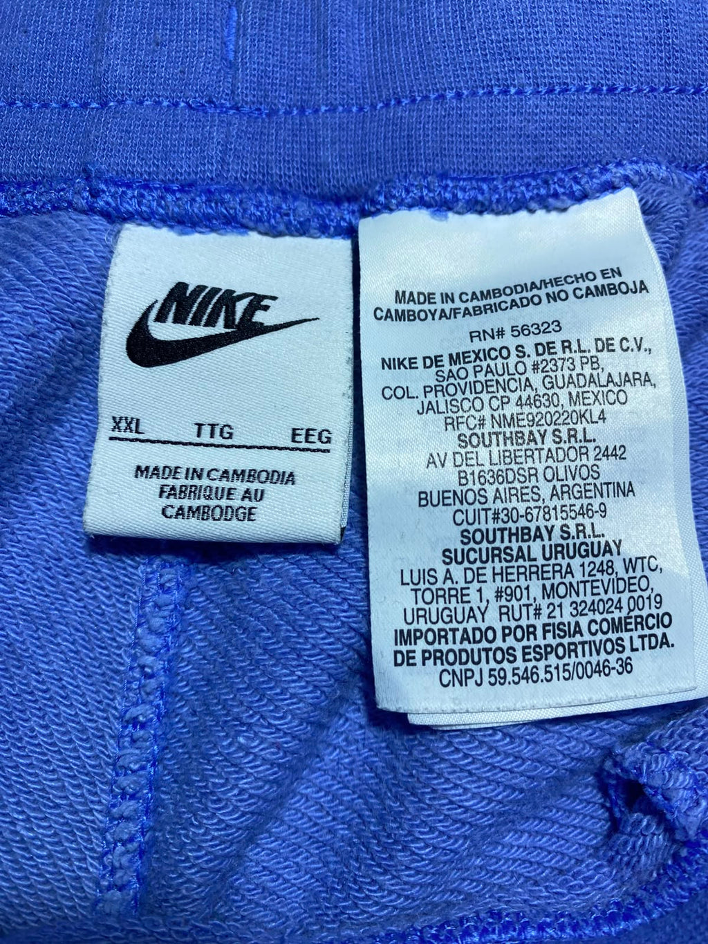 Nike Alumni Short Blue - Etiqueta talla XXL Made in Cambodia