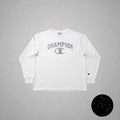 Champion White Long Sleeve Tee - vista frontal